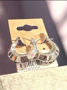 Classic Silver Hoop Earrings - Women Jewelry
764